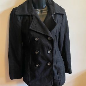 Black pea coat never worn